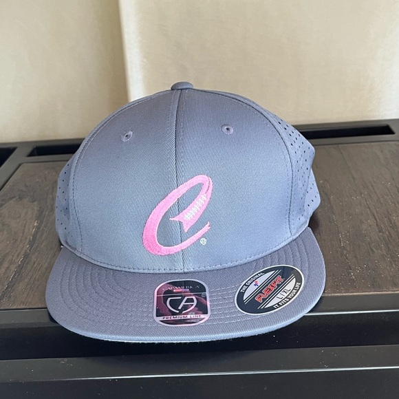 Cap America-Pink and Gray Flex-Fit Brim Hat - Picture 1 of 8